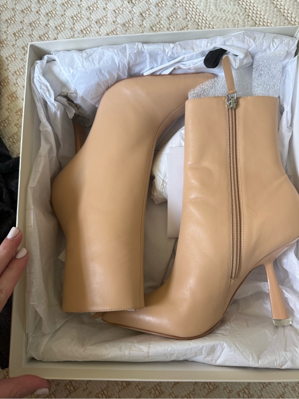 Black suede studio jelena booties